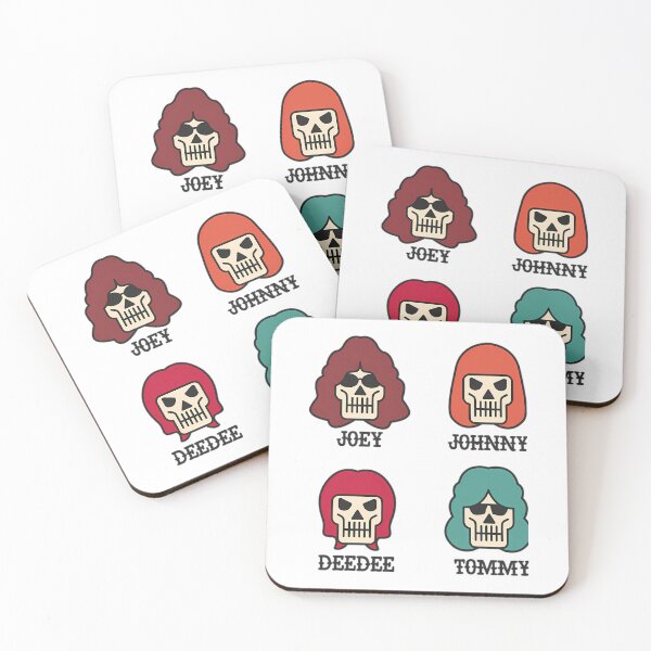 Item preview, Four Stylized Skull Band Portraits designed and sold by PanchoVillalon.