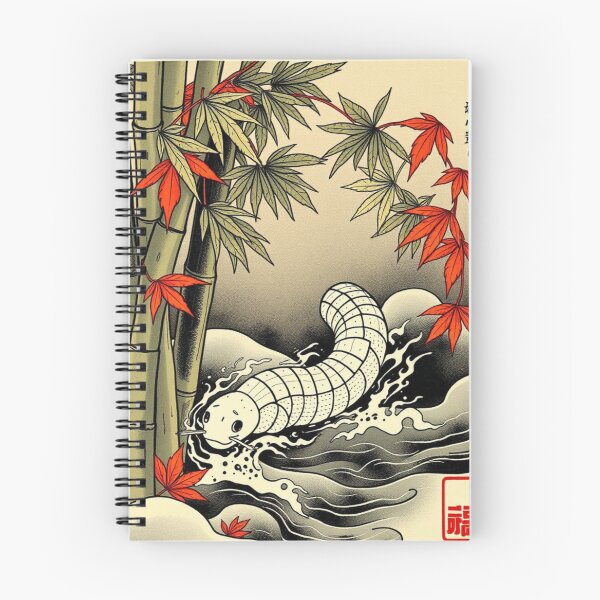 Item preview, Velvet Worm Japanese Ukiyo-e Style | Vintage Nature Illustration designed and sold by MystiColo.