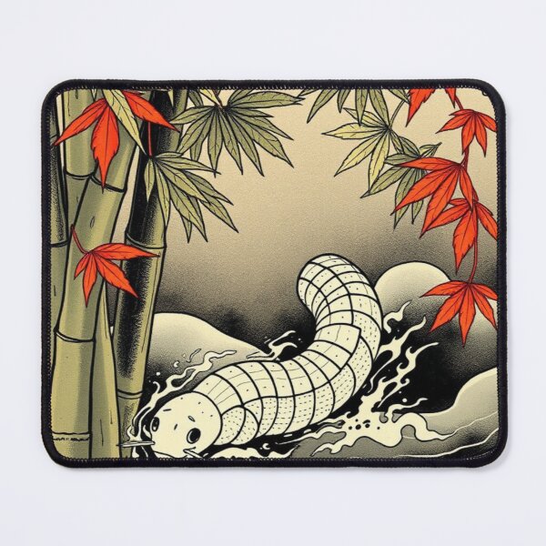 Item preview, Velvet Worm Japanese Ukiyo-e Style | Vintage Nature Illustration designed and sold by MystiColo.
