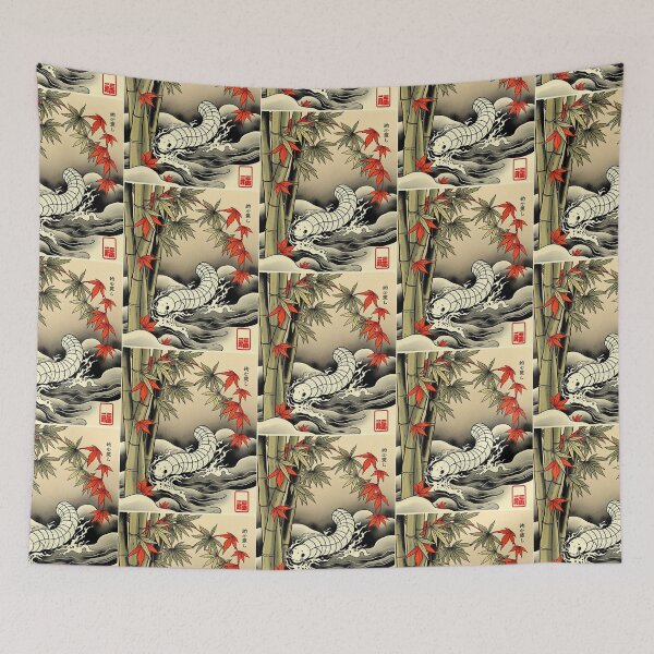 Item preview, Velvet Worm Japanese Ukiyo-e Style | Vintage Nature Illustration designed and sold by MystiColo.