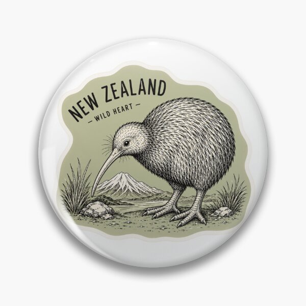 Item preview, Kiwi Bird New Zealand Travel Art  designed and sold by PamLeeDesign.