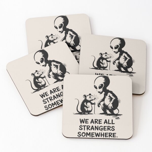 Item preview, Banksy Alien - We are all strangers somewhere designed and sold by 123ks.