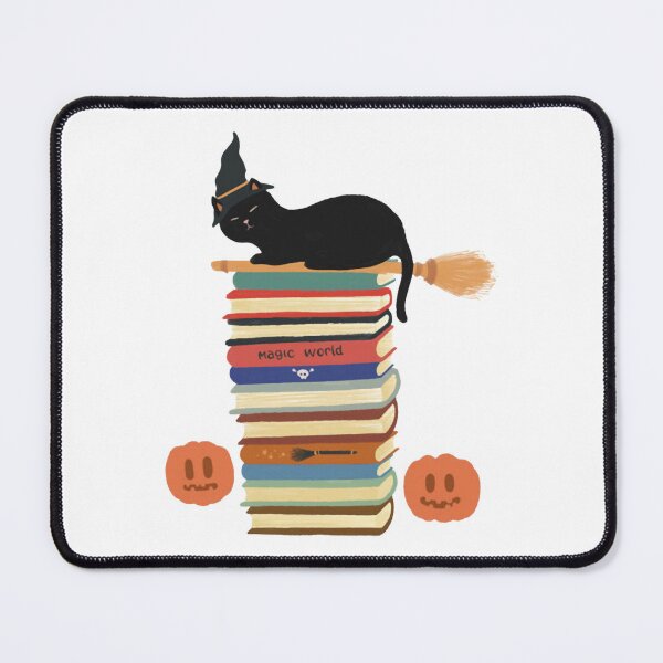 Item preview, Wizard Of Oz Cat Booknerd Spooky Halloween Witch Art designed and sold by MaremmaStudio.