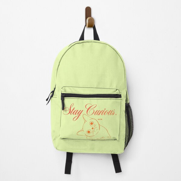 Item preview, Stay Curious Cute Cat Outline Minimal Aesthetic Design designed and sold by EdgeSphere.