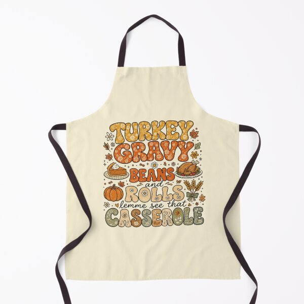 Item preview, Turkey Gravy Beans and Rolls Lemme See That Casserole Funny Thanksgiving Groovy Retro designed and sold by Yellowriversss.