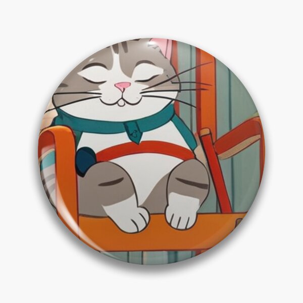 Item preview, Illustration - Relaxed Domestic Cat, Warm and Nostalgic Ambiance designed and sold by World-Pets.