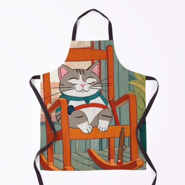 Item preview, Illustration - Relaxed Domestic Cat, Warm and Nostalgic Ambiance designed and sold by World-Pets.