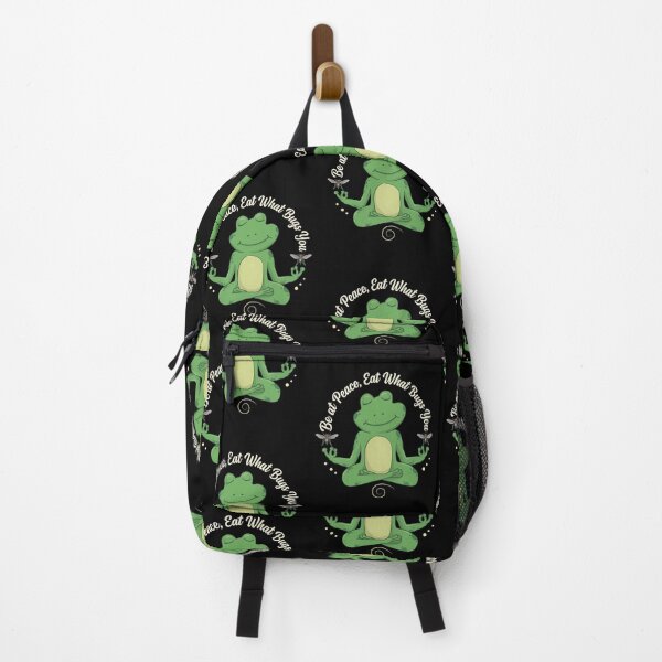 Item preview, Be at Peace Eat What Bugs You Frog Yoga designed and sold by carololy.
