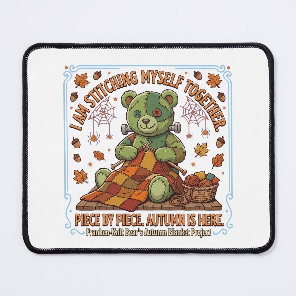 Item preview, Stitching Myself Together Franken Bear Autumn Knitting designed and sold by Shiloh From Alaska.