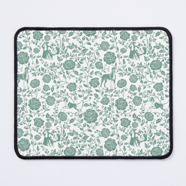 Item preview, Great Dane Floral Pattern | Elegant Botanical Dog Design Green designed and sold by WildLakePatterns.
