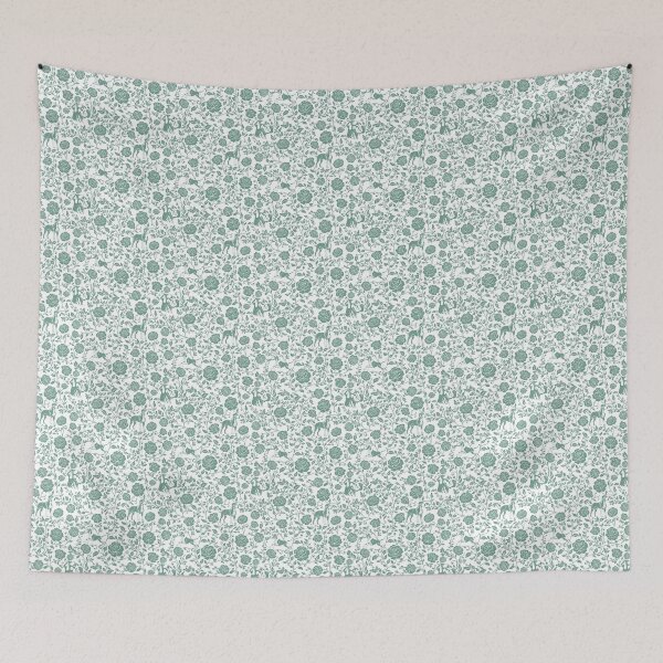Item preview, Great Dane Floral Pattern | Elegant Botanical Dog Design Green designed and sold by WildLakePatterns.