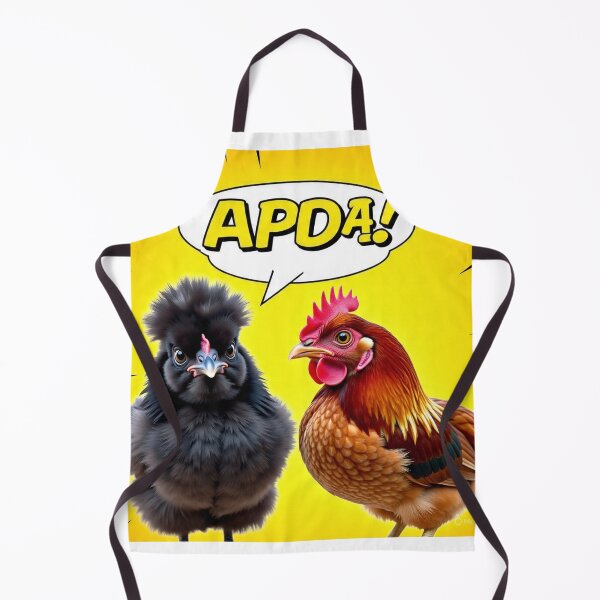 Item preview, APDA! Funny Black Australorp & Rhode Island Red Chicken Cartoon designed and sold by pbchan.