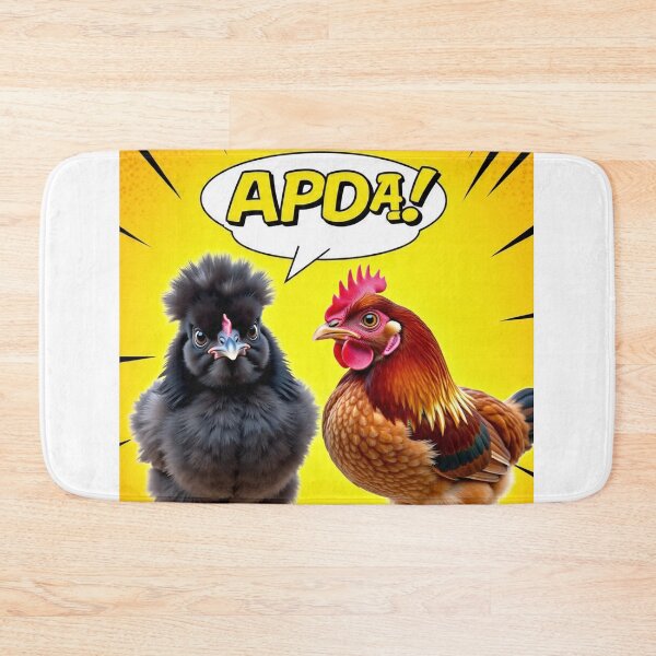 Item preview, APDA! Funny Black Australorp & Rhode Island Red Chicken Cartoon designed and sold by pbchan.