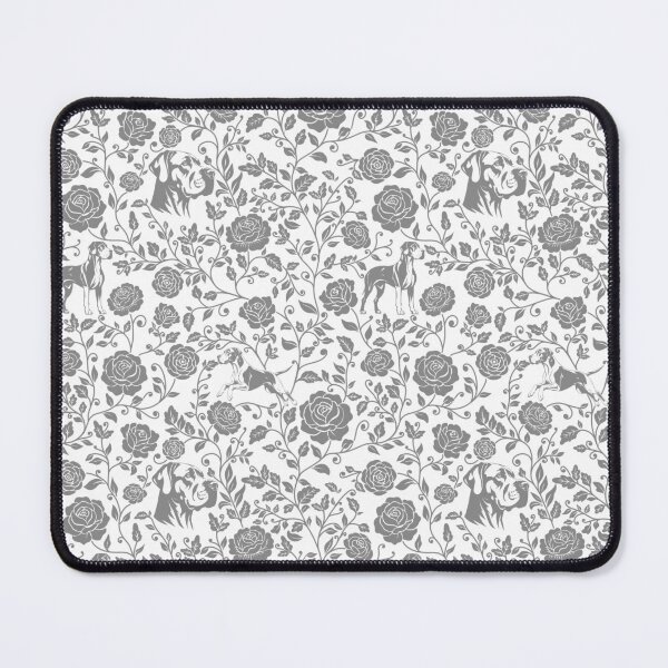 Item preview, Great Dane Floral Pattern | Elegant Botanical Dog Design Grey designed and sold by WildLakePatterns.