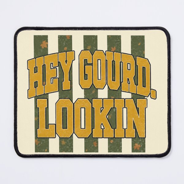 Item preview, Hey Gourd Lookin Good Funny Fall Varsity Pumpkin Pun designed and sold by Yellowriversss.
