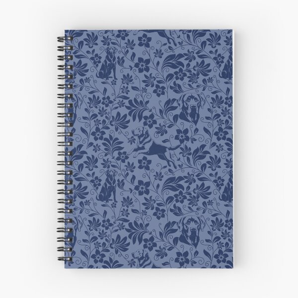 Item preview, Labrador Retriever Floral Pattern | Elegant Botanical Dog Design Blue designed and sold by WildLakePatterns.
