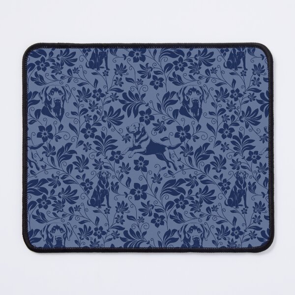 Item preview, Labrador Retriever Floral Pattern | Elegant Botanical Dog Design Blue designed and sold by WildLakePatterns.