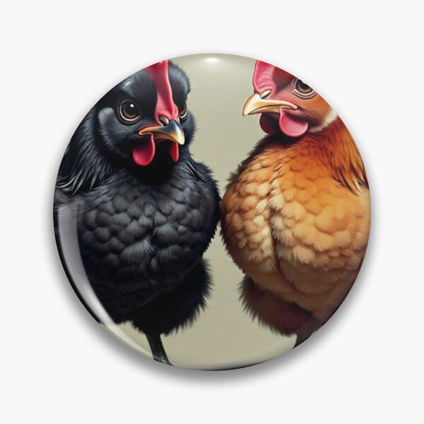 Item preview, Funny Black Australorp & Rhode Island Red Chickens  Cute Talking Hen Cartoon designed and sold by pbchan.