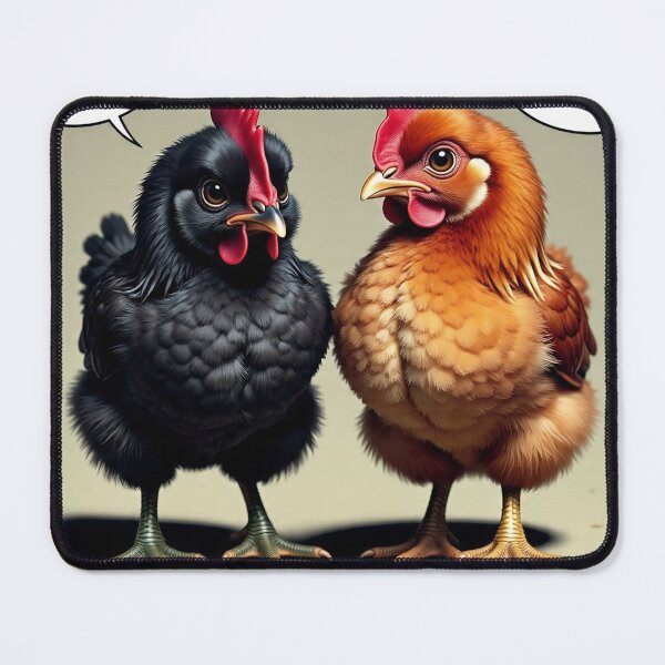 Item preview, Funny Black Australorp & Rhode Island Red Chickens Cute Talking Hen Cartoon designed and sold by pbchan.