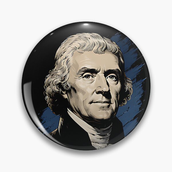 Item preview, Thomas Jefferson Patriotic Portrait T-Shirt designed and sold by DealNest.