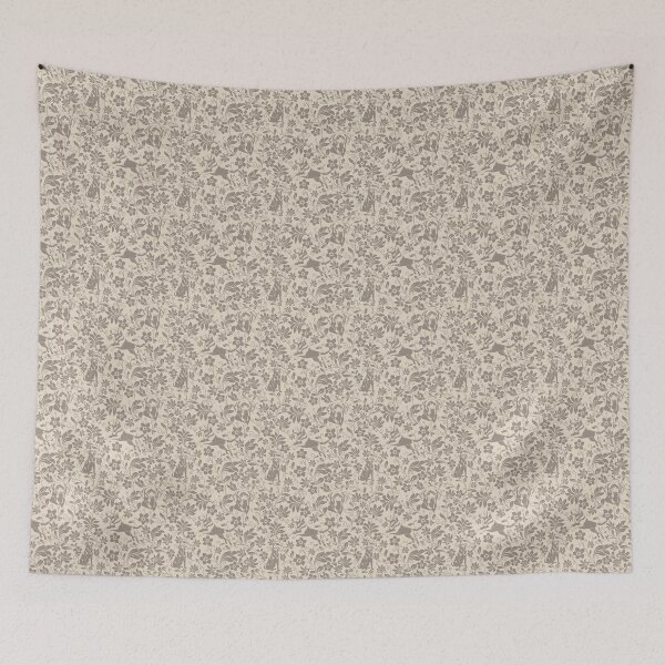 Item preview, Labrador Retriever Floral Pattern | Elegant Botanical Dog Design Sepia designed and sold by WildLakePatterns.