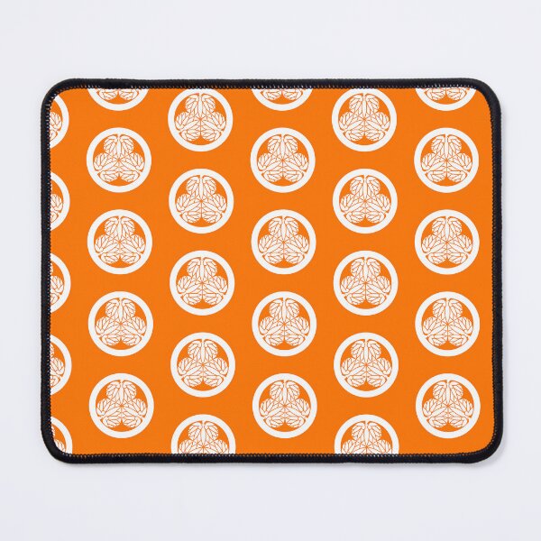 Item preview, Samurai Aoinogomon Tokugawaieyasu Kamon WhiteOrangetile / Japanese Crest designed and sold by 戦国まーけっと SENGOKU MARKET.