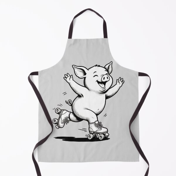 Item preview, Roller Skating Pig Cute Animal designed and sold by capricedefille.