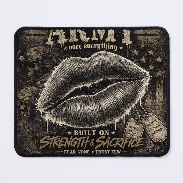 Item preview, Loyalty Army Military Lips Graphic Strength & Sacrifice Streetwear Design designed and sold by Twisted Visions.