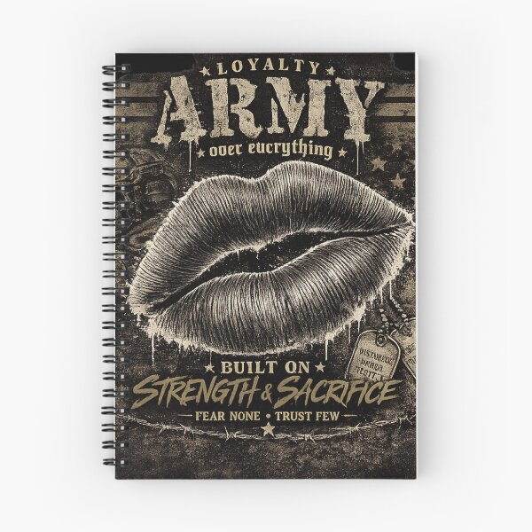 Item preview, Loyalty Army Military Lips Graphic Strength & Sacrifice Streetwear Design designed and sold by Twisted Visions.