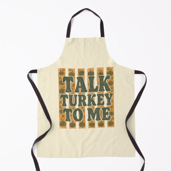Item preview, Talk Turkey To Me Funny Thanksgiving Retro Groovy Pumpkin designed and sold by Yellowriversss.