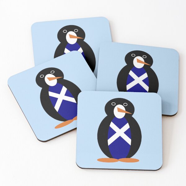 Item preview, Scotland Flag Ms. Penguin St Andrews Cross Design designed and sold by AuntieShoe.