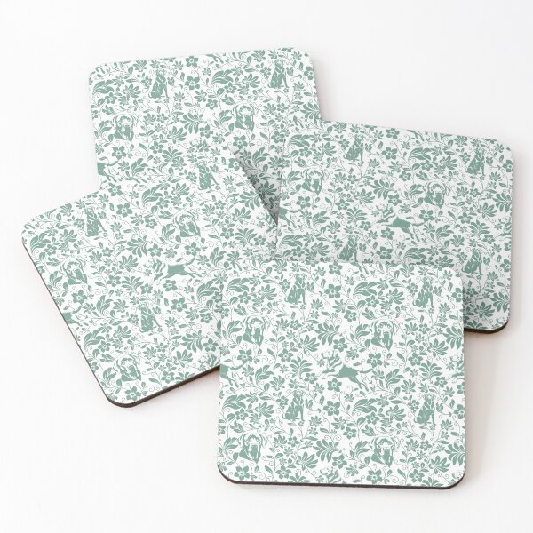 Item preview, Labrador Retriever Floral Pattern | Elegant Botanical Dog Design Green designed and sold by WildLakePatterns.