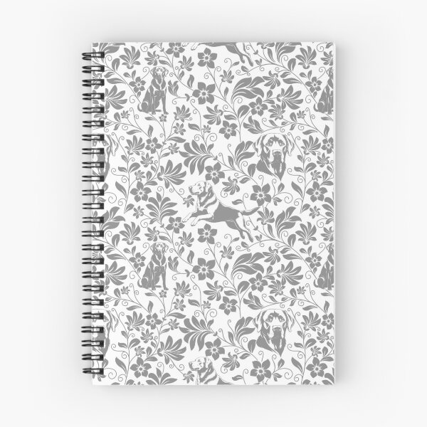 Item preview, Labrador Retriever Floral Pattern | Elegant Botanical Dog Design Grey designed and sold by WildLakePatterns.