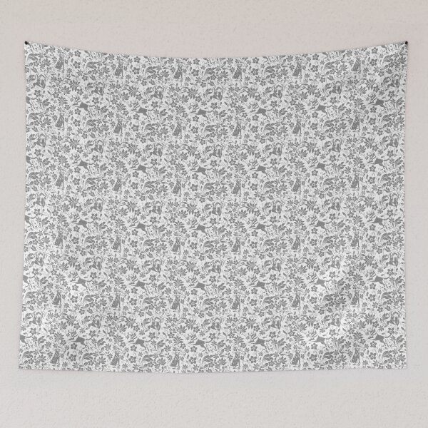 Item preview, Labrador Retriever Floral Pattern | Elegant Botanical Dog Design Grey designed and sold by WildLakePatterns.