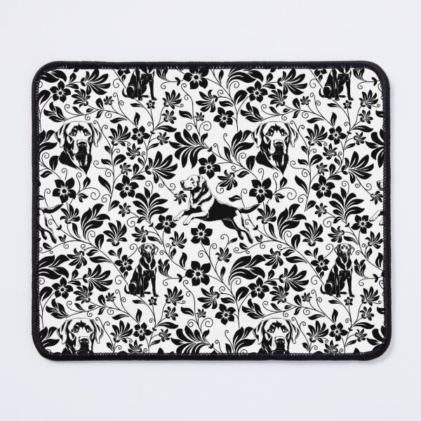Item preview, Labrador Retriever Floral Pattern | Elegant Botanical Dog Design Black designed and sold by WildLakePatterns.