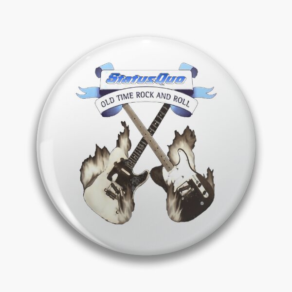 Item preview, Status Quo Old Time Rock And Roll Burning Guitars designed and sold by WestleyCarter.