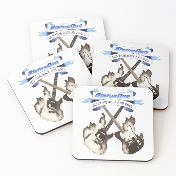 Item preview, Status Quo Old Time Rock And Roll Burning Guitars designed and sold by WestleyCarter.