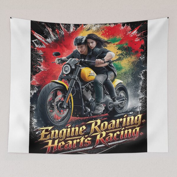 Item preview, Engine Roaring - Hearts Racing designed and sold by Concept-Hub.