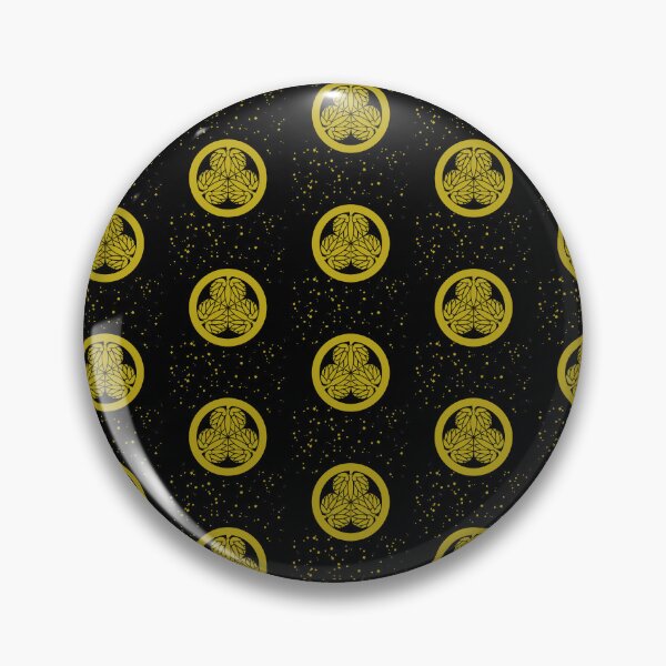 Item preview, Samurai Aoinogomon Tokugawaieyasu Kamon Faux Gold Dust Blacktile / Japanese Crest designed and sold by 戦国まーけっと SENGOKU MARKET.