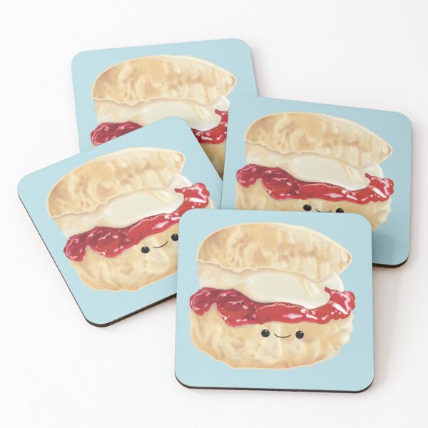 Item preview, Cute British Scone with Jam and Cream Art designed and sold by Designs By Amber.