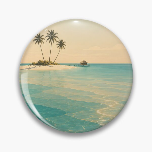 Item preview, Maldives Vintage Travel Poster | Minimalist Tropical Wall Art | Mid-Century Ocean Print | No. 421 designed and sold by bauschberts.