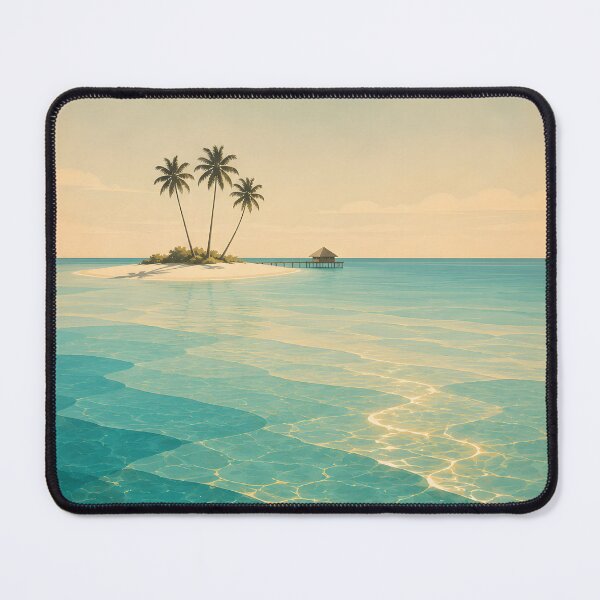 Item preview, Maldives Vintage Travel Poster | Minimalist Tropical Wall Art | Mid-Century Ocean Print | No. 421 designed and sold by bauschberts.