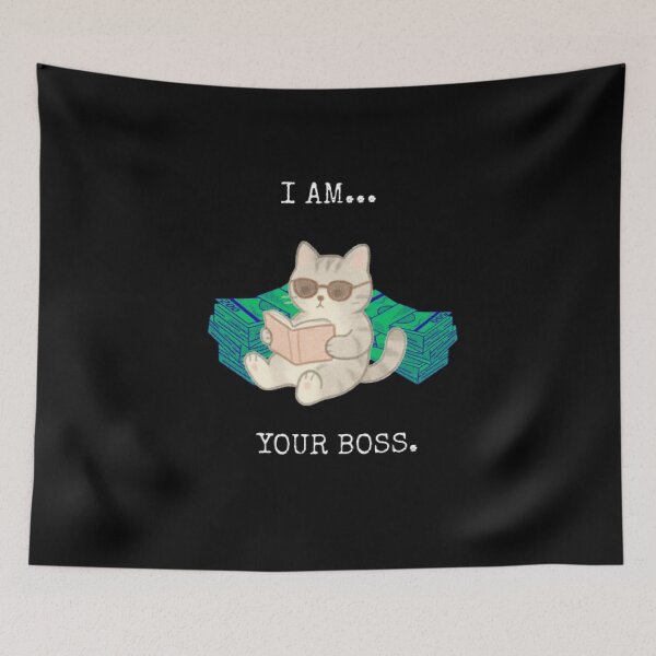 Item preview, I Am Your Boss Funny Cat Movie Parody Quote designed and sold by Mircea786.
