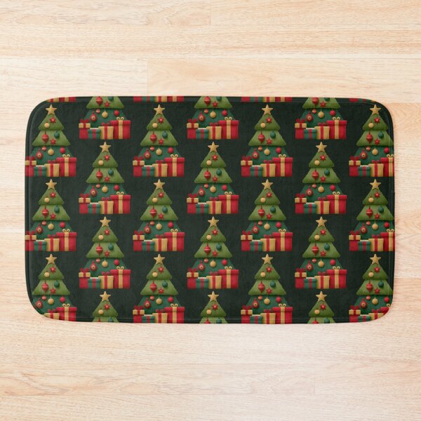 Item preview, Trendy Textured Christmas Tree with Holiday Gifts designed and sold by colorful-white.