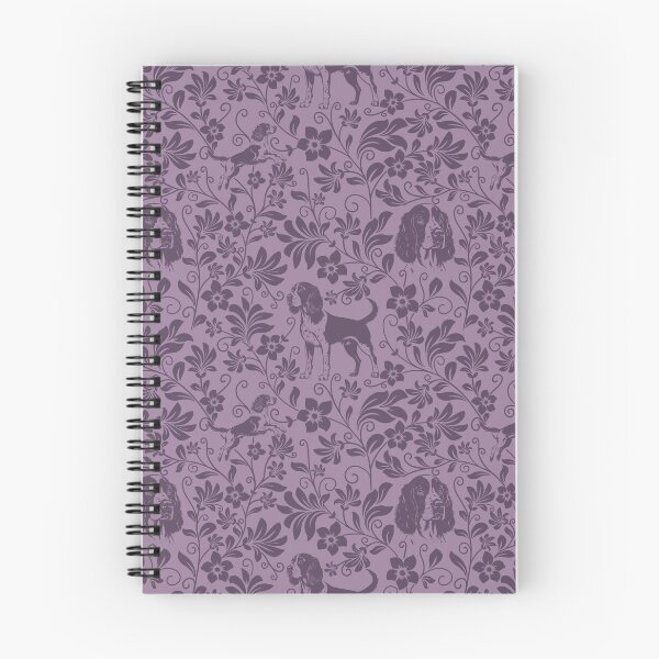 Item preview, Springer Spaniel Floral Pattern | Elegant Botanical Dog Design Purple designed and sold by WildLakePatterns.