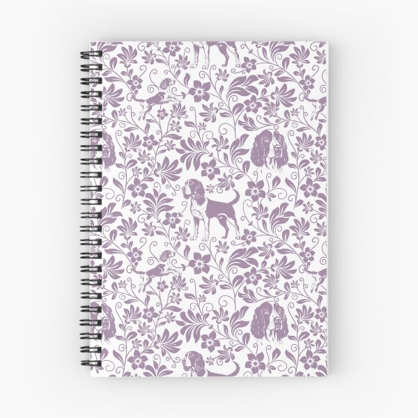 Item preview, Springer Spaniel Floral Pattern | Elegant Botanical Dog Design Lavender designed and sold by WildLakePatterns.