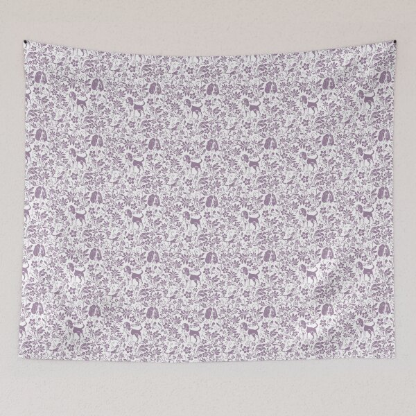 Item preview, Springer Spaniel Floral Pattern | Elegant Botanical Dog Design Lavender designed and sold by WildLakePatterns.