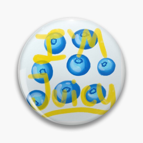 Item preview, I’m Juicy watercolor blueberries designed and sold by ArsenicWitch.