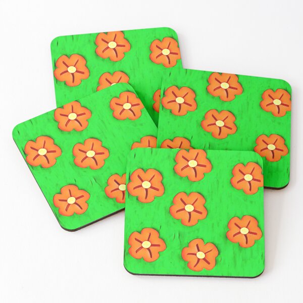 Item preview, Stylized orange flowers designed and sold by Fayes4Art.
