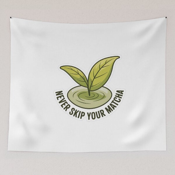 Item preview, Matcha Leaf & Quote designed and sold by NiftyWrx.